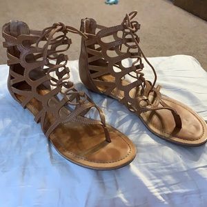 Sugar strapy tie up sandals